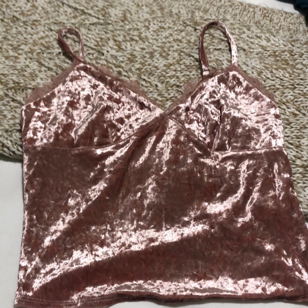 Textured lace camisole